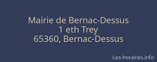 Mairie de Bernac-Dessus