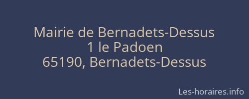 Mairie de Bernadets-Dessus