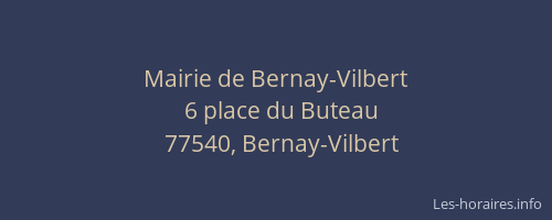 Mairie de Bernay-Vilbert