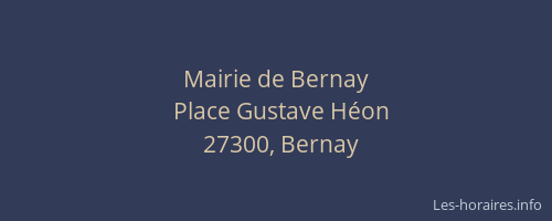 Mairie de Bernay