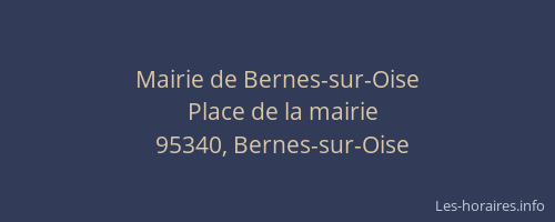 Mairie de Bernes-sur-Oise
