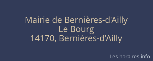 Mairie de Bernières-d'Ailly