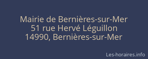 Mairie de Bernières-sur-Mer