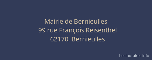 Mairie de Bernieulles