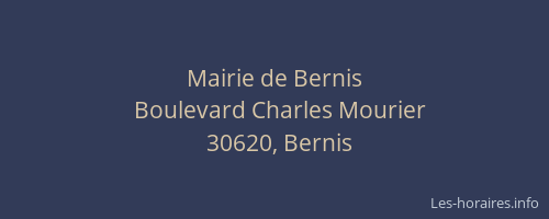 Mairie de Bernis