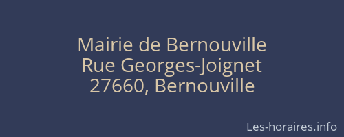 Mairie de Bernouville