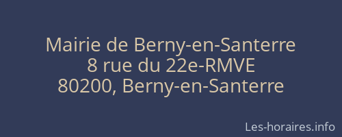 Mairie de Berny-en-Santerre