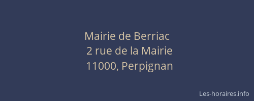 Mairie de Berriac