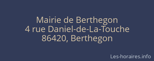 Mairie de Berthegon