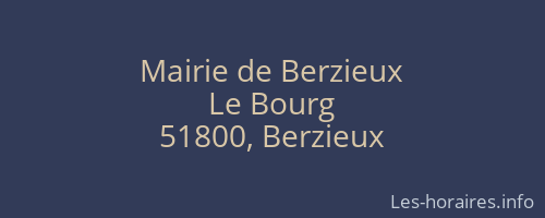 Mairie de Berzieux