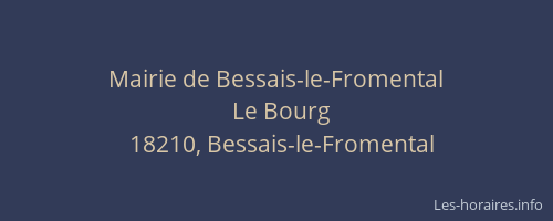 Mairie de Bessais-le-Fromental