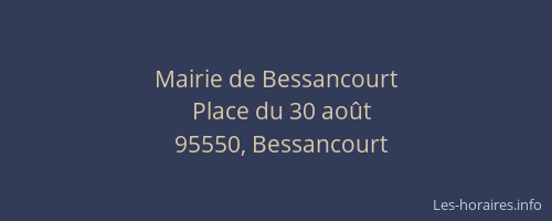 Mairie de Bessancourt