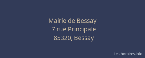 Mairie de Bessay