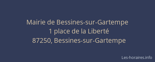 Mairie de Bessines-sur-Gartempe