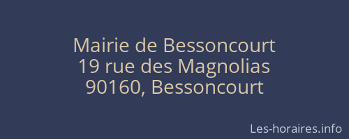 Mairie de Bessoncourt