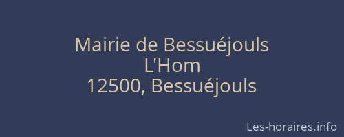 Mairie de Bessuéjouls