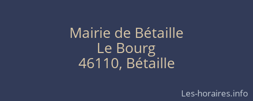 Mairie de Bétaille