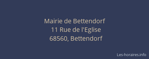 Mairie de Bettendorf