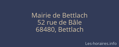 Mairie de Bettlach