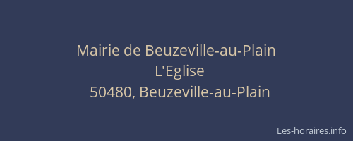 Mairie de Beuzeville-au-Plain