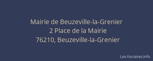 Mairie de Beuzeville-la-Grenier
