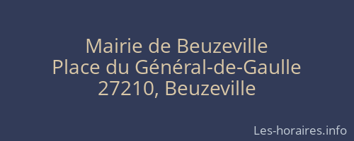 Mairie de Beuzeville