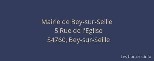 Mairie de Bey-sur-Seille