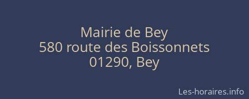 Mairie de Bey