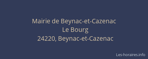 Mairie de Beynac-et-Cazenac