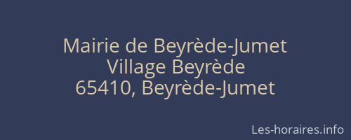 Mairie de Beyrède-Jumet