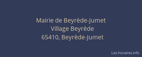Mairie de Beyrède-Jumet