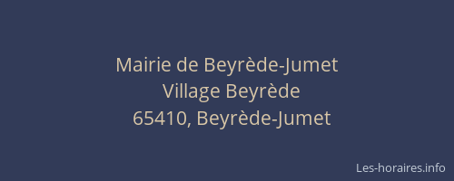 Mairie de Beyr&egrave;de-Jumet