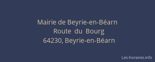 Mairie de Beyrie-en-Béarn