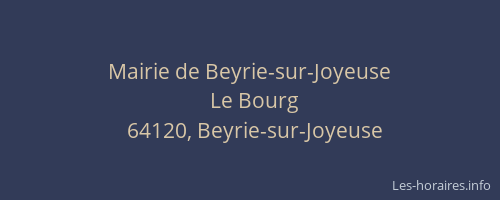 Mairie de Beyrie-sur-Joyeuse