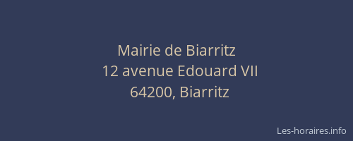Mairie de Biarritz