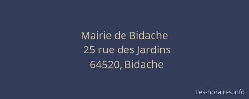 Mairie de Bidache