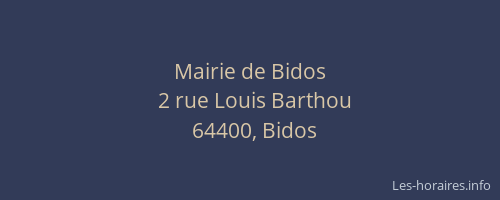 Mairie de Bidos