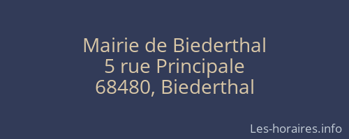 Mairie de Biederthal