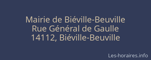 Mairie de Biéville-Beuville