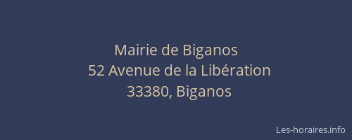 Mairie de Biganos