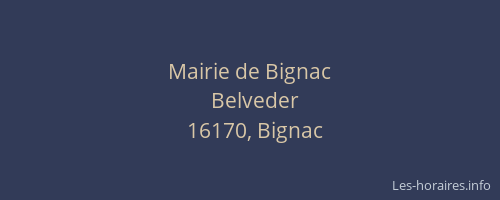 Mairie de Bignac