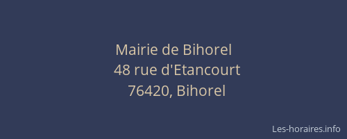Mairie de Bihorel