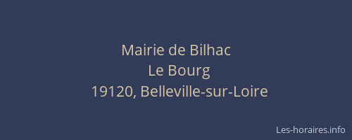 Mairie de Bilhac