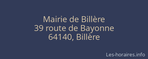 Mairie de Billère