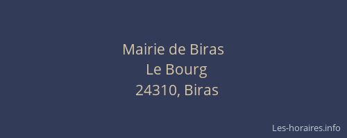 Mairie de Biras