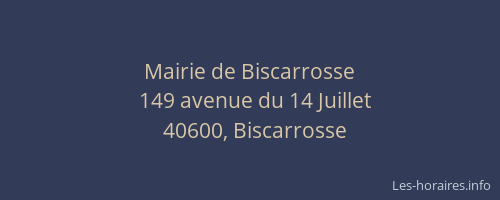 Mairie de Biscarrosse