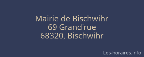 Mairie de Bischwihr