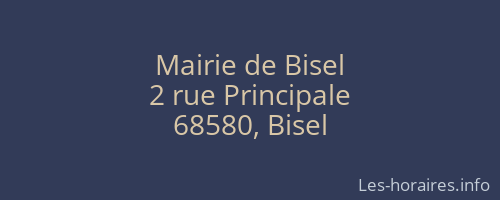 Mairie de Bisel