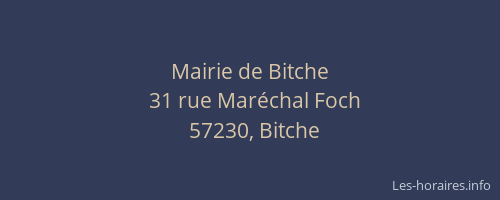 Mairie de Bitche