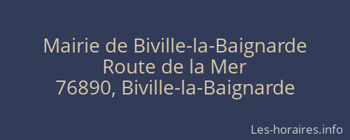 Mairie de Biville-la-Baignarde